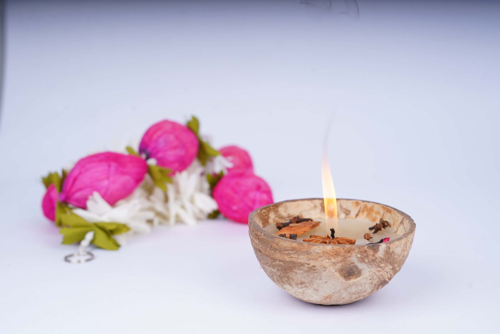 Handcrafted Coconut Shell Scented Candle